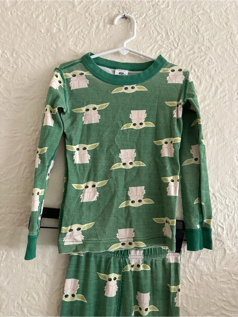 Hanna Andersson Star Wars The Child Grogu Green Pajama Set FLAWS Kids Children 5